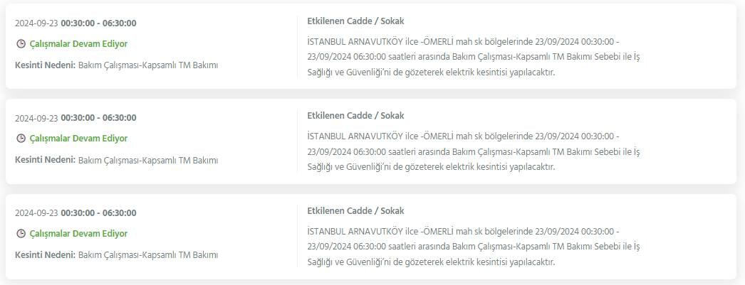 BEDAŞ duyurdu! İstanbul'un 22 ilçesinde elektrik kesintileri yaşanacak 27